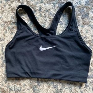 Black Nike sports bra